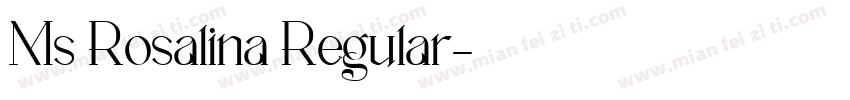 Ms Rosalina Regular字体转换